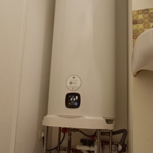 Plombier 78-91-92-94 - installation chauffe eau ATLANTIC THERMOR avec son mitigeur thermostatique, son groupe de sécurité et son reducteur de pression